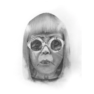 Retrato Yayoi Kusama